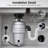 1/2HP Sliver Garbage Disposal, Ultra-Quiet 4-Stage Stainless Steel Grinder, Continuous Feed Food Waste Disposer with Air Switch