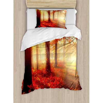 Woodland Duvet Cover Set -  Ambesonne, nev_16438_twin