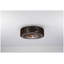 Ventilateur de plafond de style campagne moderne 20 "avec lumière - Ventilateur encastré à profil bas en bois, moteur à courant continu silencieux, télécommande pour chambre à coucher et salon