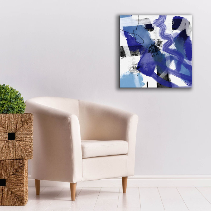 «A Glass Of Water» par Cesare Bellassai, art mural sur toile, H 26 po x l 26 po x P 1,5 po