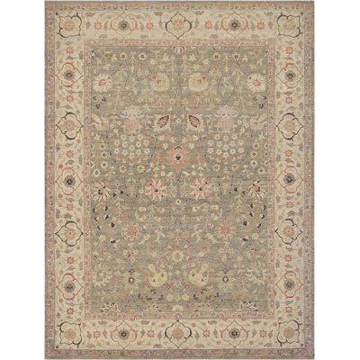 One-of-a-Kind 8'2" X 10'7" Wool Area Rug in Golden Taupe