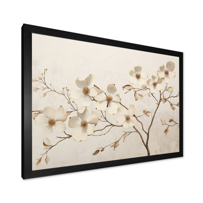 «White Dogwood Blossom Scenery VI», reproduction sur toile