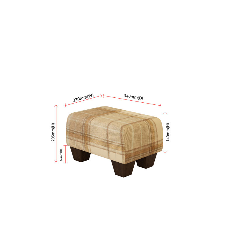 Manufactured Wood Accent Stool, Mahogany
