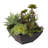 15'' Faux Succulent in Metal Planter