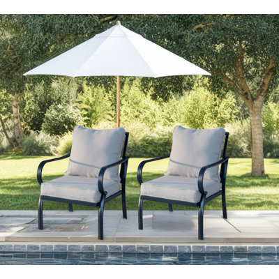 Ensemble de mobilier de patio - Canapé modulaire d'extérieur avec coussins moelleux et cadre résistant aux intempéries pour patio, balcon, jardin