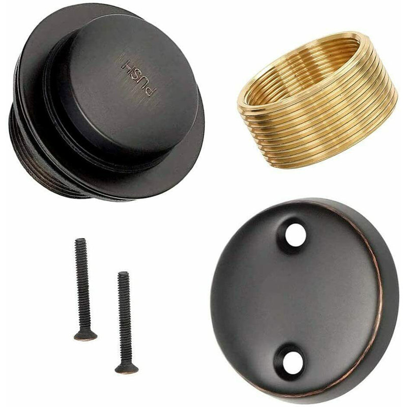 Ensemble de drain de baignoire Maui Tip Toe, Brun huilé