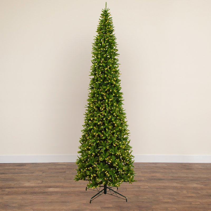 14ft. Artificial Slim Green Mountain Pine Christmas Tree, 1'3"