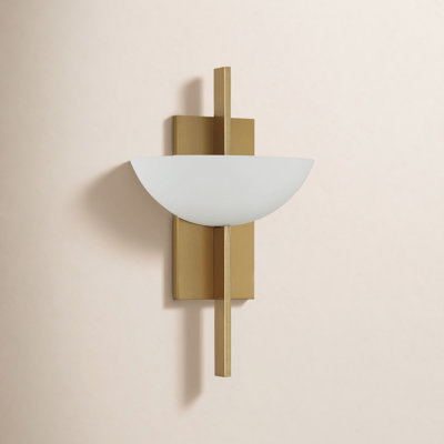 Chenery Single Light Brass Flush Mount Sconce