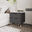 45cm W Manufactured Wood Bedside Table-308671085