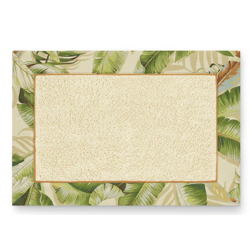 Tommy Bahama Palmiers Rectangle 100% Cotton Bath Rug