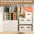 2 Pack Shoe Storage Box Organiser For Closet - 24 Cell Space Saver Shoes Containers Bin With Clear Lids Stackable, Can Fit Ottoman, Foldable Shoe Rack Cabinet Cubby For Wardrobe