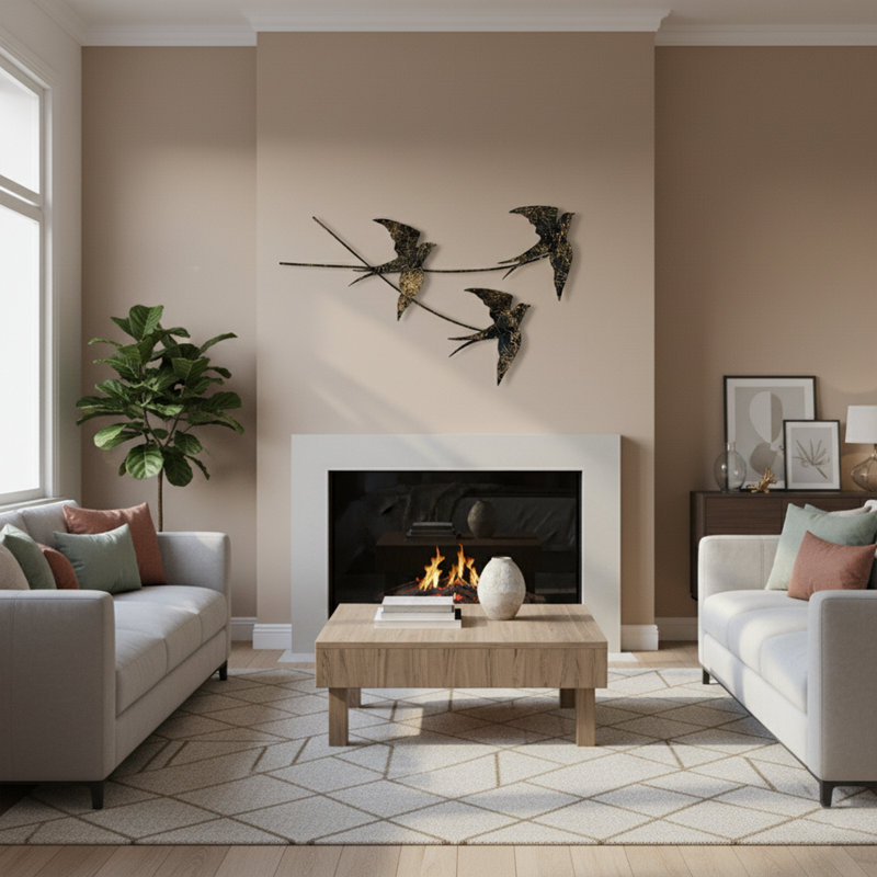  3 Flying Birds Decorative Wall Decor