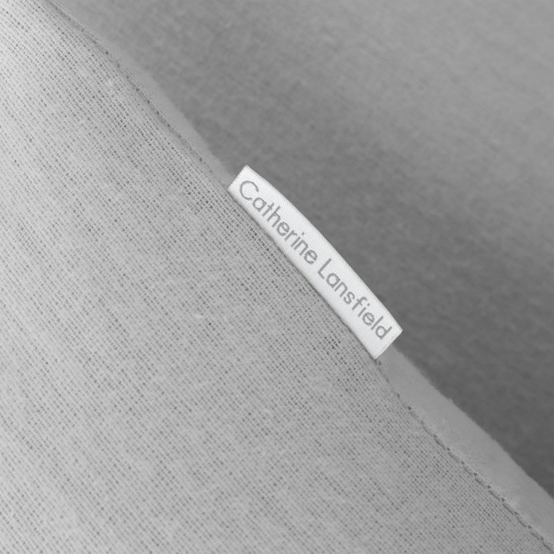 Brushed Cotton Duvet Cover Set, Grey, King - 2 Standard Pillowcases