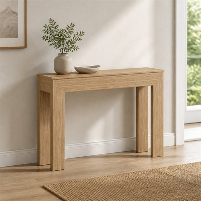 Cette table de rangement multifonctionnelle et luxueuse peut être utilisée comme bureau d'entrée, panneau de commande de couloir ou table de rangement latérale dans le salon.