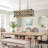 Deneshia 4 - Light Wooden Kitchen Island Square / Rectangle Chandelier