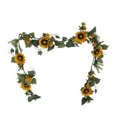 Guirlande de tournesol artificiel avec mini baies