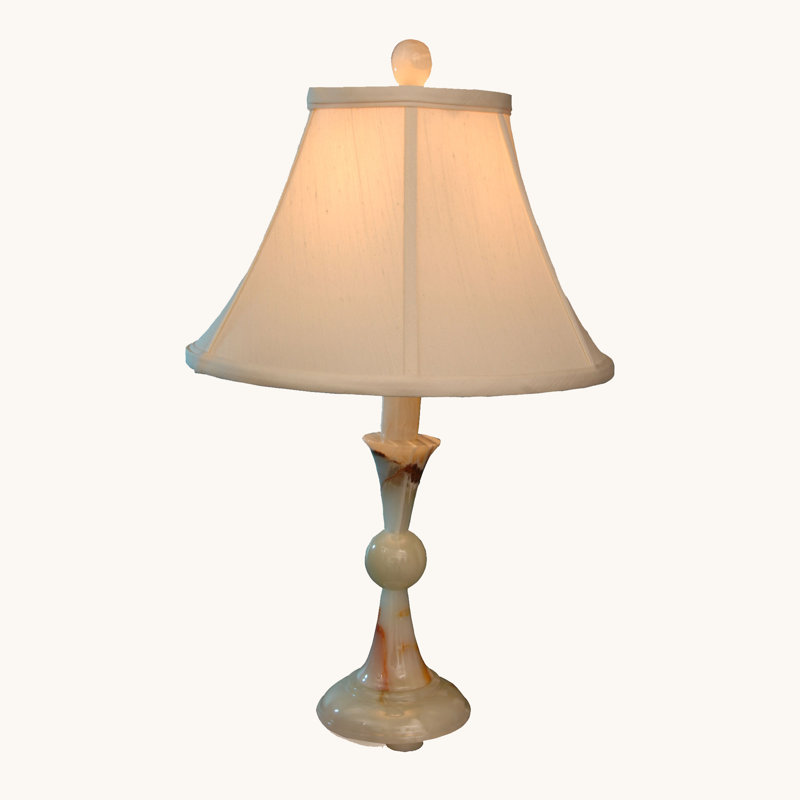 21.75" Tall Onyx Table Lamp "Chandra", Chartreuse