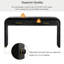 Console pour divers usages noir antique avec rangement de tiroir et structure stable