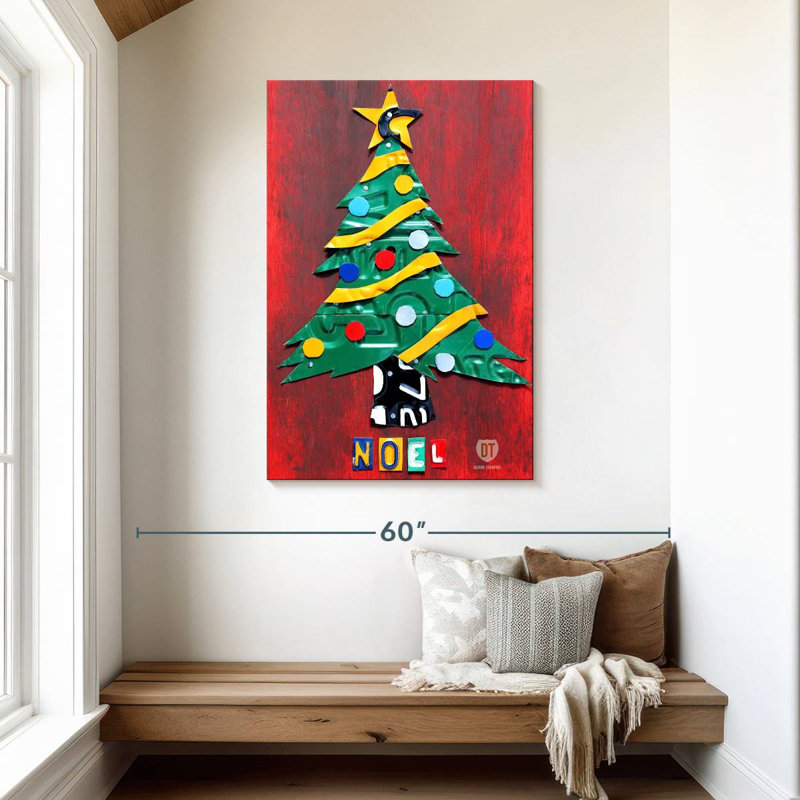Plaque pour arbre de Noël Lelend Noel, H 45 po x l 30 po