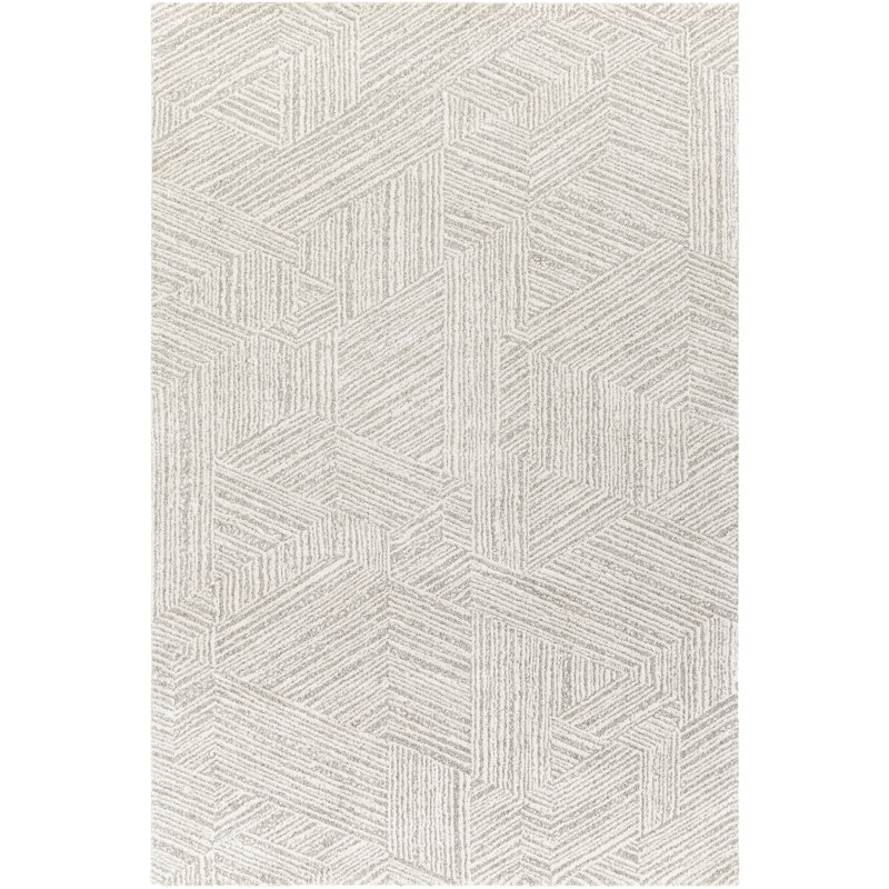 Tapis taupe / ivoire Jacquelin, Rectangle 2 pi x 3 pi