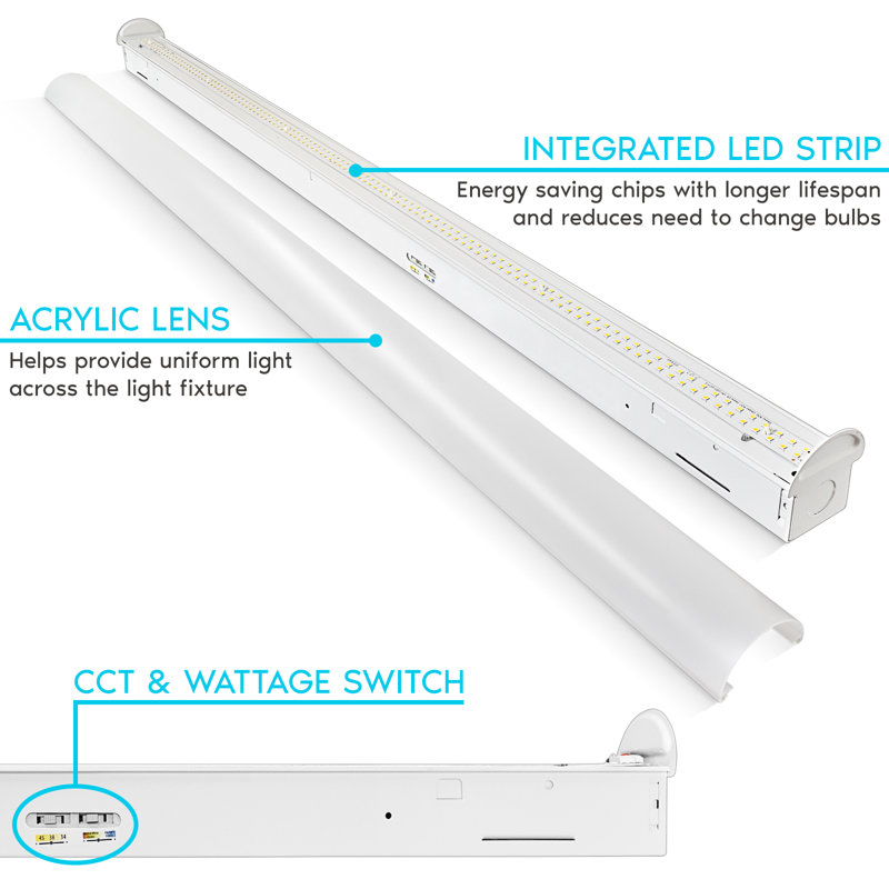 Luminaire linéaire linéaire 4 po à DEL
