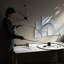 Ombra Aluminium Skeleton Wall Clock
