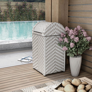 Poubelle en faux osier 33 gallons Flounder