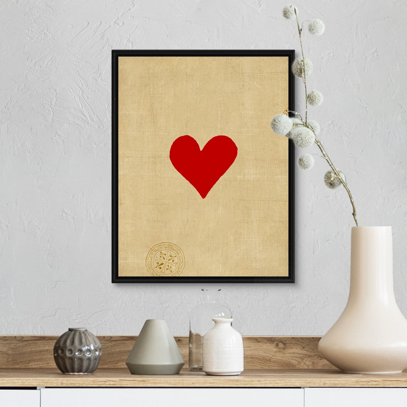 « Small Heart » par vision studio-impression, Cadre noir, H 22 po x l 18 po x P 1,75 po