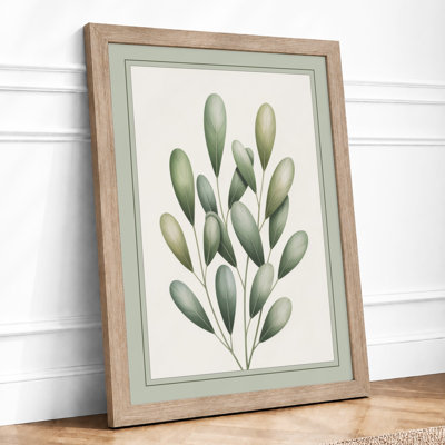 Clustered Botanicals Botanical - Framed Print