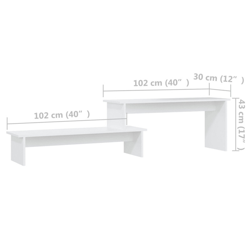 Gilemette TV Stand for TVs up to 78", White