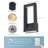 Black 3cct Modern Dimmable Led Wall Sconce