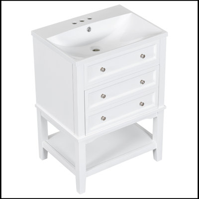 Meuble-lavabo simple avec plateau Sakhi 24,00