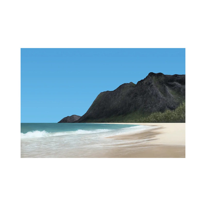Chaleur tropicale - reproduction d'art murale - toile tendue, 48" x 32", Gallery Wrapped Canvas, No Frame