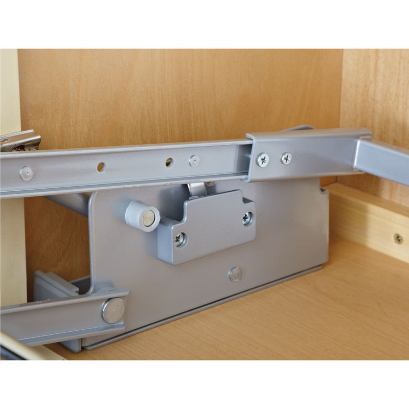 Rev-A-Shelf Kitchen Pull-Down Wall Cabinet Shelf System, Chrome, 34" W