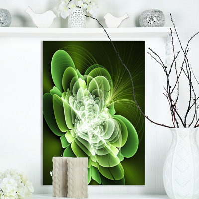 «Green Petal», reproduction d'art sur toile tendue