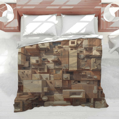 Abstract Geometric Architecture Comforter