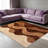 Brown Abstract Wave carpet-easy to clean, machine-washable, soft and comfortable; suitable for door mats, kitchens, living rooms, bedrooms, corridors, and laundry areas. Easy to clean, durable carpet for home decoration.-1688106949