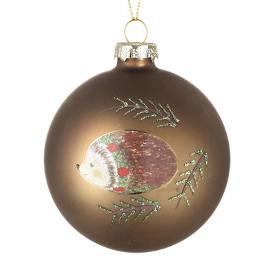 8cm Glass Animals Bauble