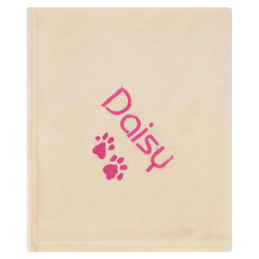 Personalized Dogs-Cats Blanket Custom Name & Paws Personalized Passion 