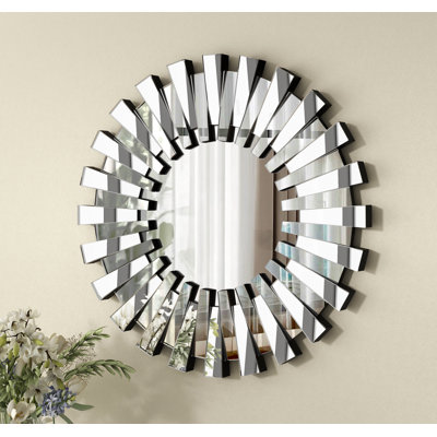 Freelon Round Decorative Bathroom  Wall Mirror