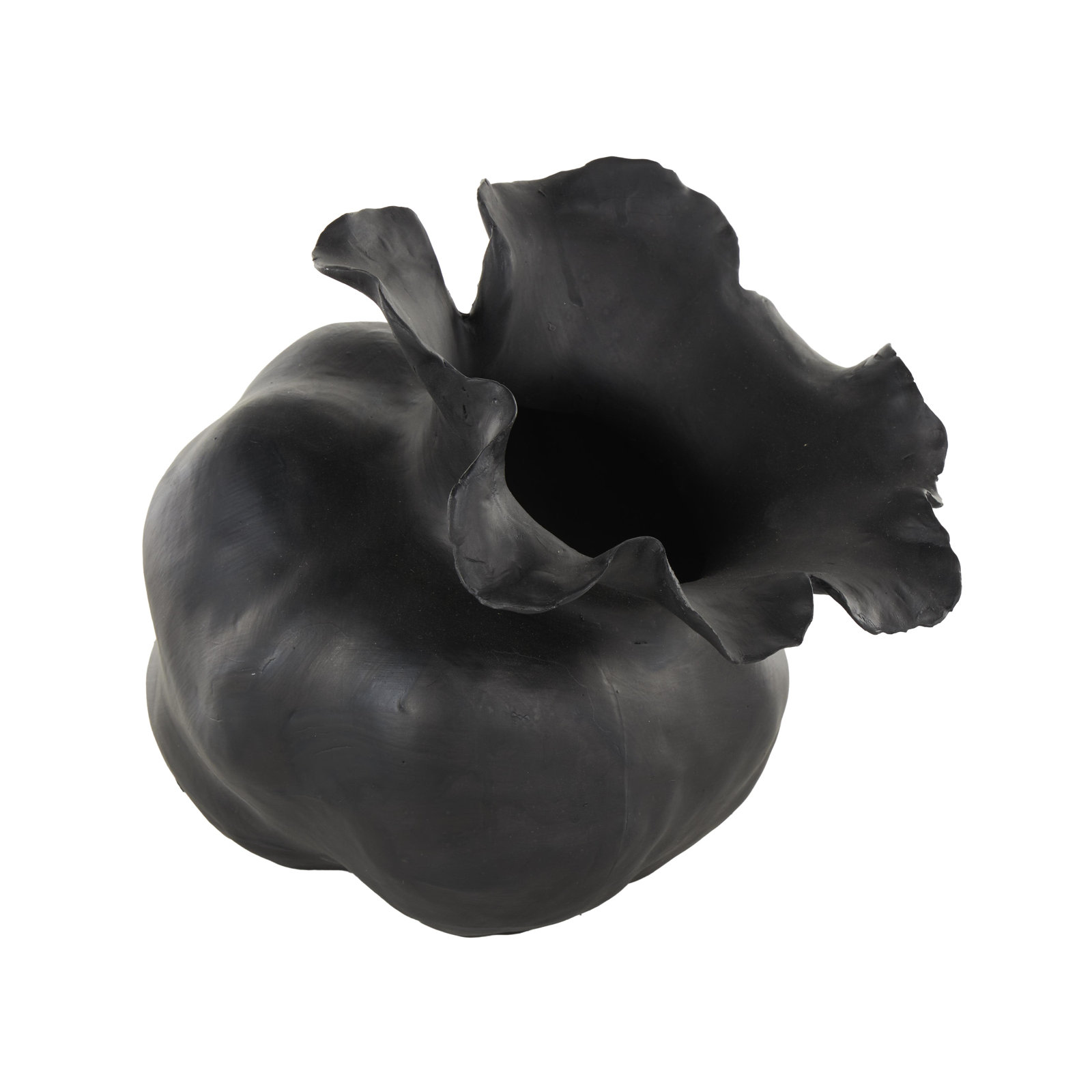 Bia Ceramic / Porcelain Table Vase, Black