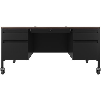 Fortress Steel Rectangular Teacher Desk