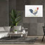 Toile épique «Coq à l'aquarelle» par Jean Plout Graffiti épique, 60 po x 40 po