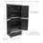 Lockable Storage Cabinet with 3 Adjustable Shelves and Bottom Drawer - Gray