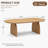 47" Oval Coffee Table, Modern Solid Wood Veneer Center Table-1908749026