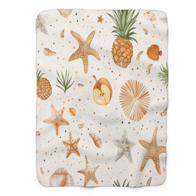 Coastal Days - 1 Piece Premium Sherpa Blanket WB_FL_100624_0099