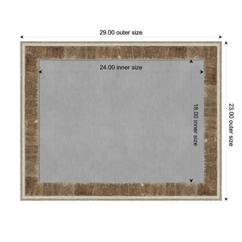 Tableau magnétique Farmhouse Brown, H 23 po x l 29 po