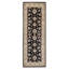 High-Quality Hand-Knotted Black And Beige Area Rug