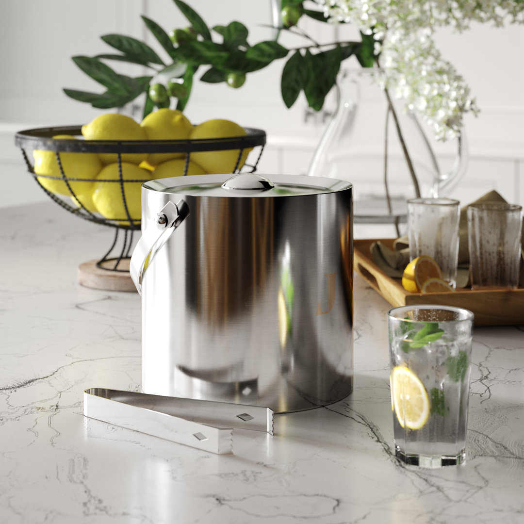 Alfredo Metal Ice Bucket Darby Home Co