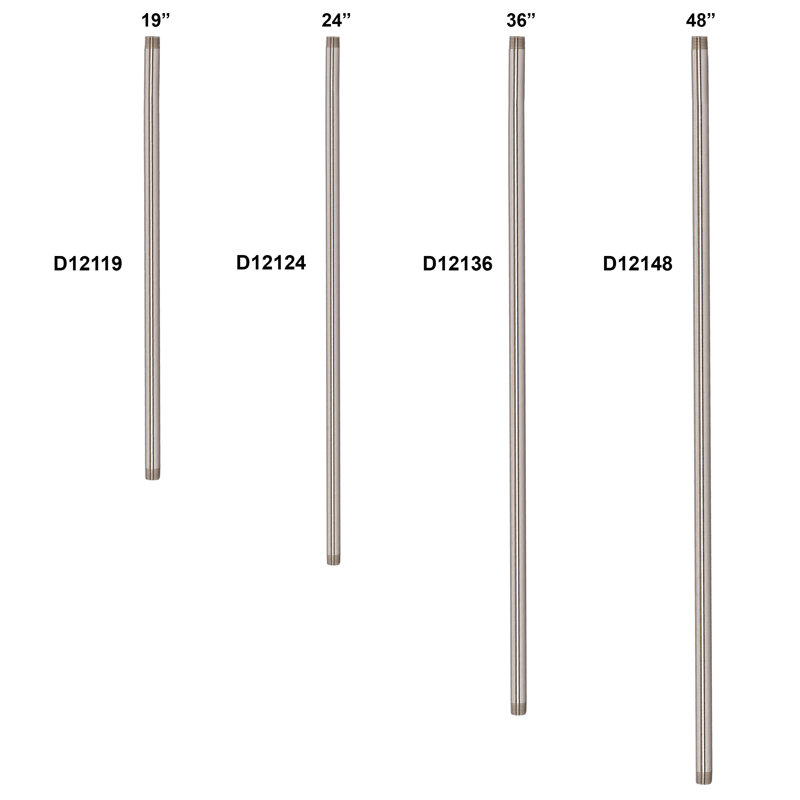 ½” x 6" IPS Brass Pipe Nipple, Oil Rubbed Bronze